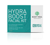 BODYVEDA NATURE SCIENCE Body Veda Hydra Boost Facial Kit - 6 Step Hydration And Rejuvenation System For Normal, Dry, And Sensitive Skin Types, For Women & Men