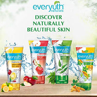 Everyuth Naturals Brightening Lemon&Cherry Face Wash|Deep Cleansing,Oil Control&Tan Reduction|Simple Face Wash|Removes Dirt&Oil|100% Soapfree|For All Skin Types|Paraben Free - 150 G (Pack Of 2)