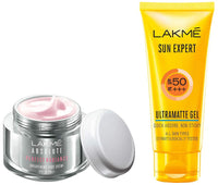 Lakmé Absolute Perfect Radiance Brightening Light Crème With Niacinamide & Micro Crystals, 50G & Lakmé Sun Expert Spf 50 Gel, 50 G