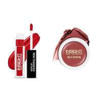 Insight Cosmetics Insight Non Transfer Lip Color Matte Texture12Hrs WaterproofTrue ColorSmudge Proof Paraben Free 100% Veg, 4ml(LG40-02) Crème Blusher, Face Makeup, Caramel Eclair, 3.5 gm(B-02=06)