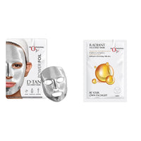 O3+ Power Foil D-Tan Face sheet mask for Skin Brightening Face Mask 20 ml & O3+ Facialist Radiant Face Sheet Mask (30g) Combo