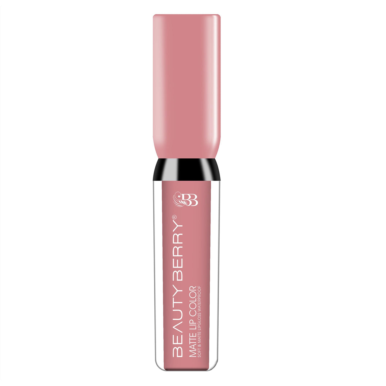 Beauty Berry Soft & Matte Waterproof Lip Color Liquid Lipstick | Rich Pigment, Long Lasting Liquid Lipstick | Non-Transfer Liquid Lipstick for Women Enriched with Vitamin E (12 - Cotton Candy)