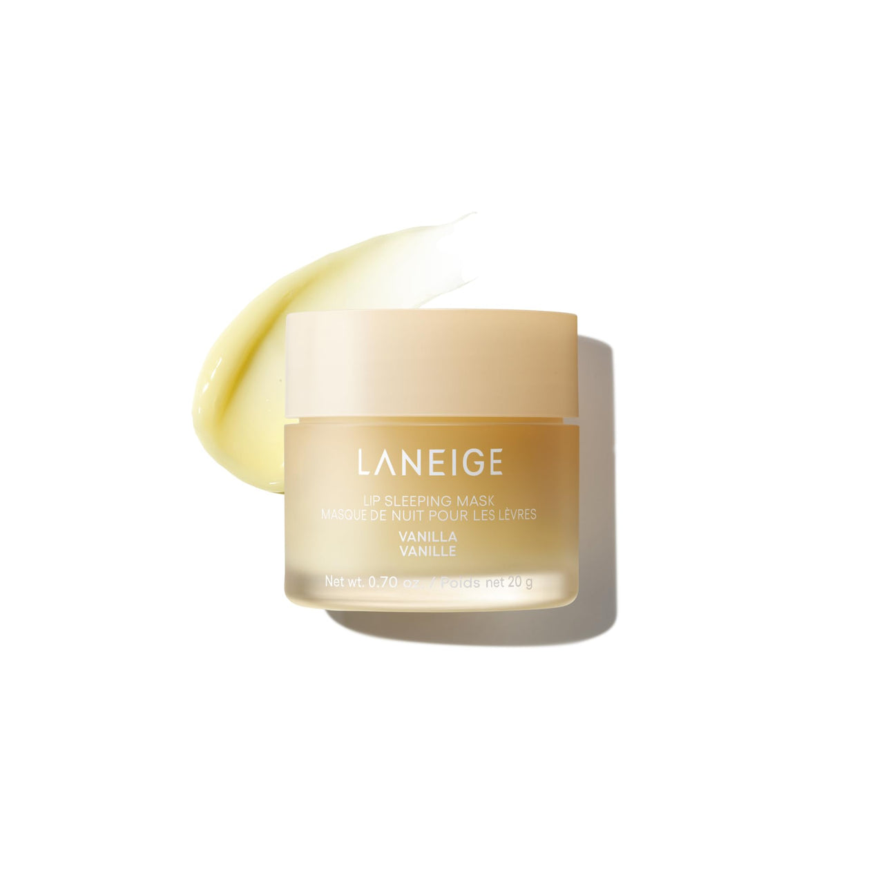 LANEIGE Lip Sleeping Mask | Moisturizing Lip Treatment with Vitamin C + Shea Butter for Soft Hydrated Lips | Overnight Repair | Lip Balm For Dry Chapped Lips | Lasting Hydration | Vanilla |20Gm