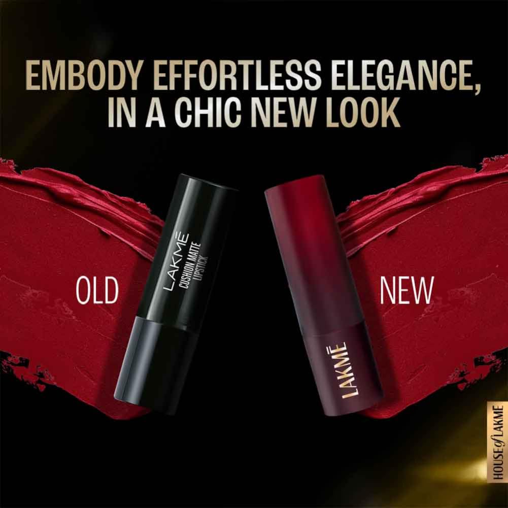Lakmé Cushion Matte - Red Retro, 4.5 Gm