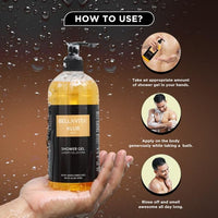 Bella Vita Luxury KLUB Man Body Wash Refreshing Shower Gel for Deep Cleansing, Hydrating, Moisturising, Softer & Smoother Skin with Aloe Vera 500 Ml
