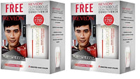 Revlon Top Speed Hair Color for Men Natural Black with Outrageous Conditioner 190ml | 100% Grey Coverage in 5 Minutes | Infused with Mother of Pearl and Ginseng Root extract | Prevent Fading, add Volume, Softness & Shine to Hair