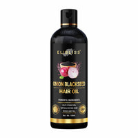 Elibliss Onion Hair Oil for Hair Growth and Hair Fall Control - With Black Seed Oil Extracts 100ml