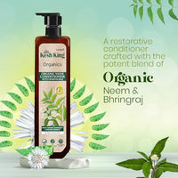 Kesh King Organics Anti Dandruff Conditioner with Organic Neem & Bhringraj, Reduces Hairfall & Revitalizes Scalp for Visibly Soft & Smooth Hair, 200ml
