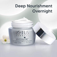 Lotus Herbals Whiteglow Facial Foam 100gm, Night Cream 60gm, Set of 2
