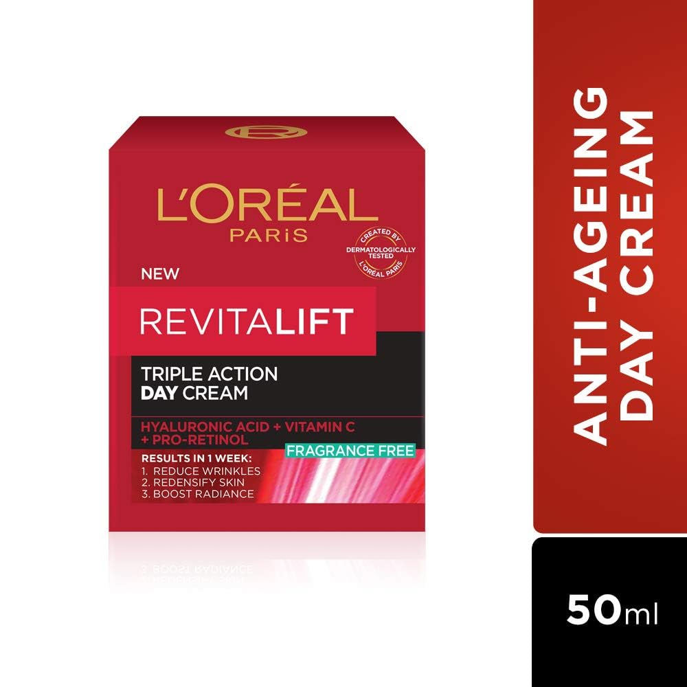 L'Oreal Paris Anti-Ageing Revitalift Laser Renew Advanced Rejuvenating Day Moisturiser, 50Ml