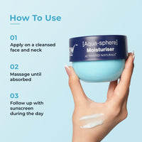 WOW Skin Science Aqua-Sphere Moisturiser | Up to 48Hrs Hydration | Ultra-Light Gel | Deep Moisture Lock | Lightweight & Non-Greasy | For All Skin Types | 200ml
