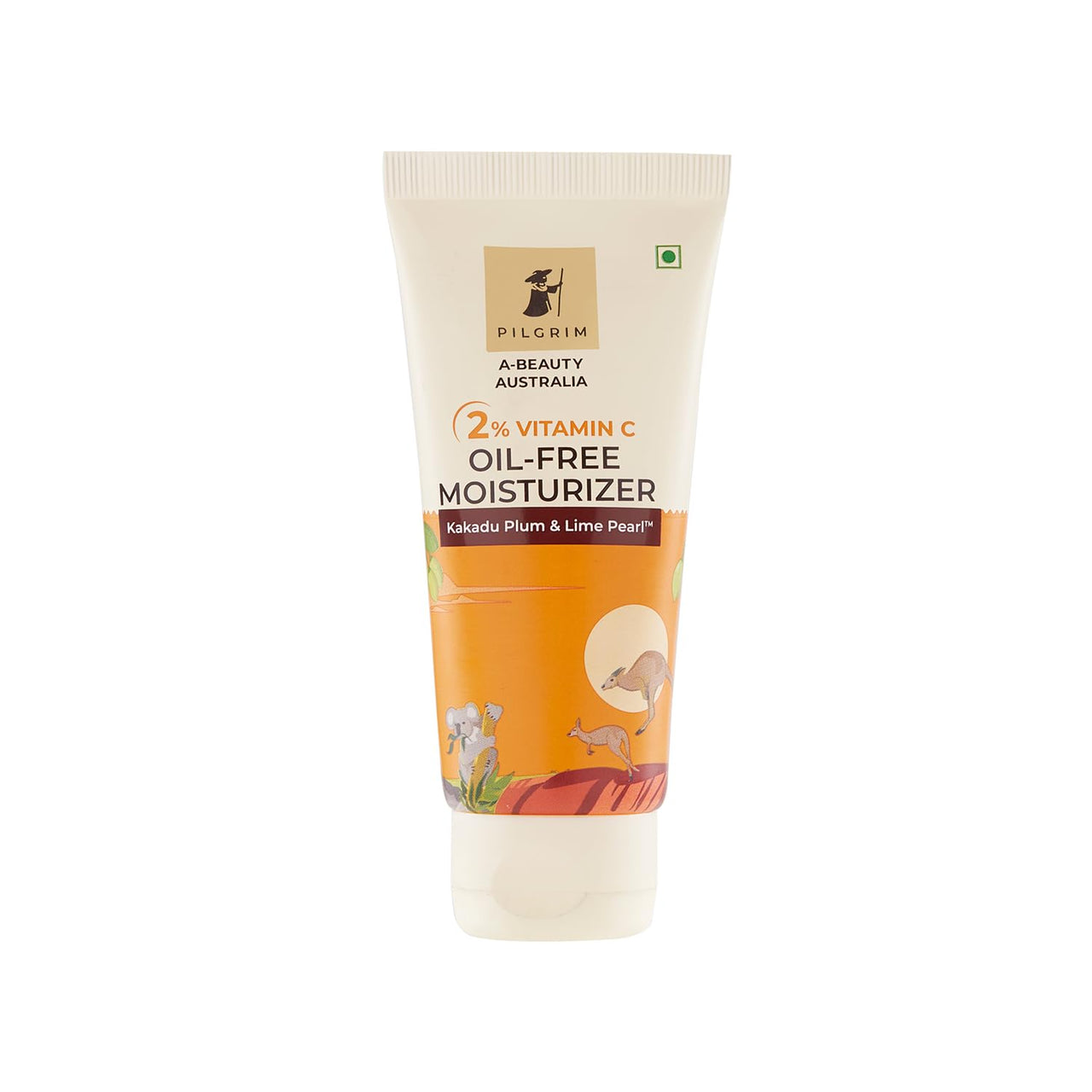 Pilgrim Australian 2% Vitamin C Oil free Moisturizer for oily & acne prone skin with Kakadu Plum & Lime Pearl™ | Vitamin C Moisturizer for Face | Moisturiser for dry skin | Women & Men | 50 gm