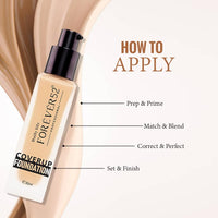Daily Life Forever52 Coverup Foundation | Natural Matte Finish, Long-Lasting Full Coverage Liquid Foundation (Toast-20.6, 30ml)