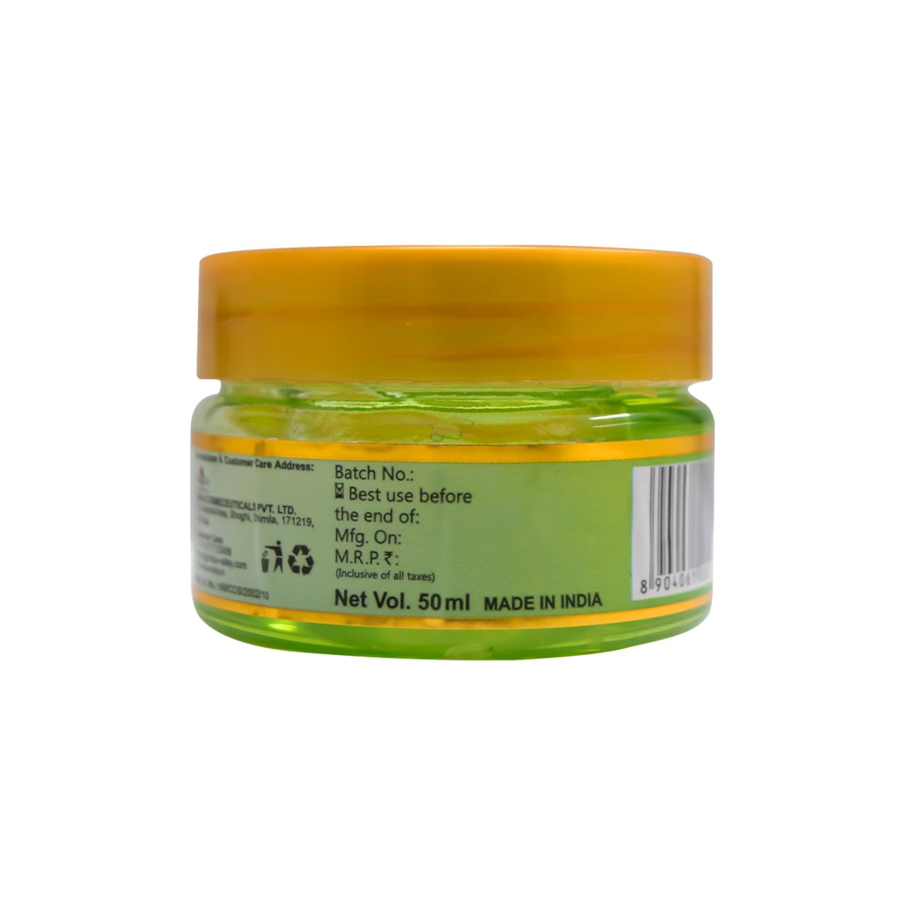 INDUS VALLEY Bio Organic Pure Multipurpose Aloe Vera Gel With Green Tea Extract For Face, Body & Hair,For Glowing & Soothing Skin, Anti-Ageing & Acne, Suitable to All Skin Type - 50ml