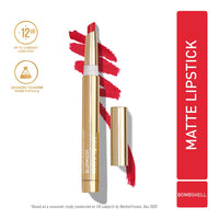 MyGlamm Ultimatte Long Stay Matte Lipstick - Bombshell (Red) | Long Lasting Lipsticks for Women With 12hr Stay | Transfer Proof | Rich Colour | Moisturising, Lightweight Formula | 1.3g
