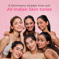 Just herbs Halo Glow Drop Blush Mango Butter + Rice Starch, Weightless Creamy Liquid Blush 10 ml (Strawberry Dip)