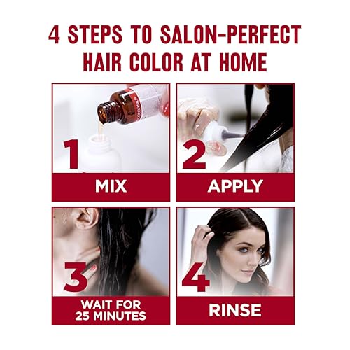 Revlon ColorSilk Permanent Hair Color For Women, Salon Perfect Hair Colour at Home with 100% Grey Coverage | Pro-Keratin & No Ammonia | Up to 8 Weeks of Colour | Shade - Medium Brown 4N (Pack of 1)