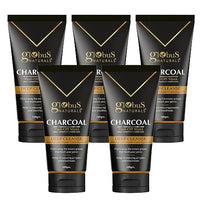 Globus Naturals Anti Pollution & Anti Acne Charcoal Peel Off Mask, Detoxifying Face mask, Fights Pollution and De-Tans skin, For Men with Oily & Acne Prone Skin, 100 gms, Pack Of 5