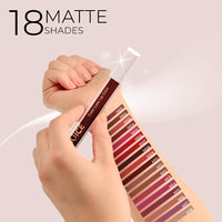 Juice Browned - M17 Kiss Sensation Lipstick & Juicy Plum - M05 Color Luxe Liquid Lipstick with Goodness of Bio Retinol, & SPF 15 UV Protection