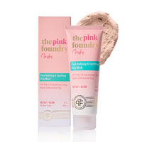 The Pink Foundry Pore Refining & Soothing Clay Mask with Cica | Deeply Cleanses Skin, Increases Hydration & Absorbs Extra Oil from Skin 100g