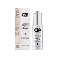 C2P Pro Galactic Glow Skin Gloss Multipurpose Face Serum for Soft Metallic Glass Like Glowing Skin & Shiny Hair, Luminous Pre & Post Makeup Application for Long Lasting Makeup (All Skin Type, 30 ml)