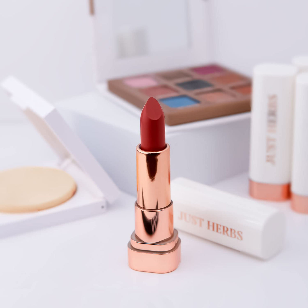 Just Herbs Matte Lipstick, Hydrating Nourishing and Liquid Waterproof Long Stay Relaxed Matte Bullet Lipsticks for Women 4.2 gm (Nude Play)