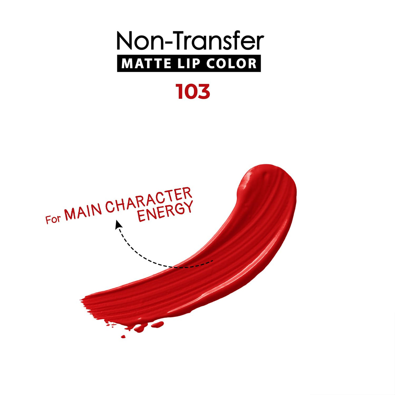 Blue Heaven Non Transfer Lip Color | Liquid lipstick Waterproof & Smudge Proof | Intense Pigment | Long-Lasting upto 8hr | Matte Finish with Hydrating Formula | 103 | 3GM