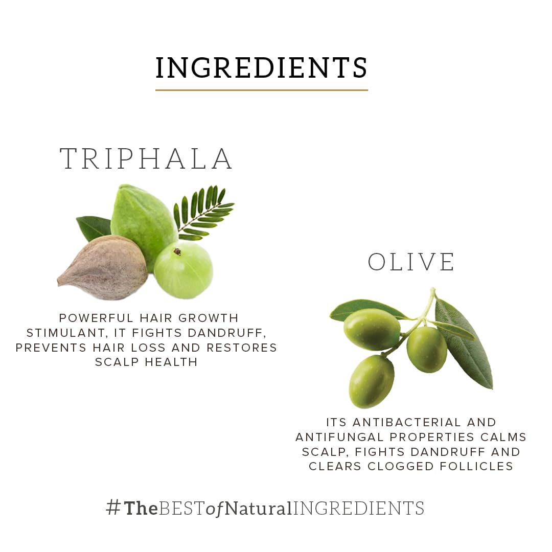 KHADI NATURAL PB TRIPHALA WITH OLIVE OIL SHAMPOO, 310 ml