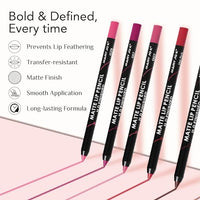 MARY JO K Matte Lip Pencil - Ruby Red - Ultra Matte, Waterproof, Smudge-Resistant - [Quantity]