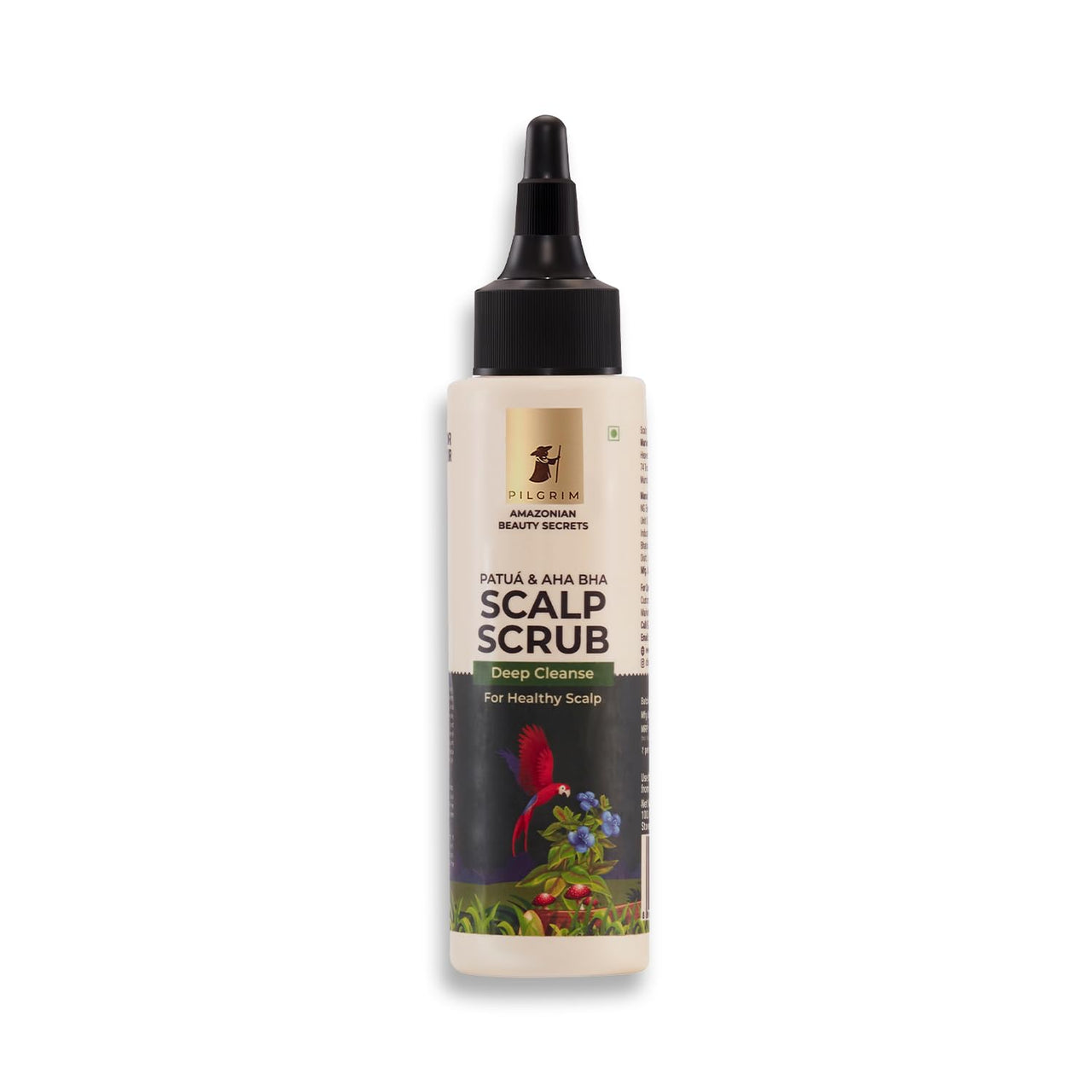 Pilgrim Amazonian Patuá & Aha Bha SCALP SCRUB for women & men | Deep cleanse for healthy scalp | Gentle Exfoliating Scrub To Prevent Product Build-up | Silicon free | 100 ml