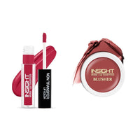Insight Cosmetics Insight Non Transfer Lip Color Matte Texture12Hrs WaterproofTrue ColorSmudge Proof Paraben Free 100% Veg, 4ml(LG40-05) Crème Blusher, Face Makeup, Caramel Eclair, 3.5 gm(B-02=06)