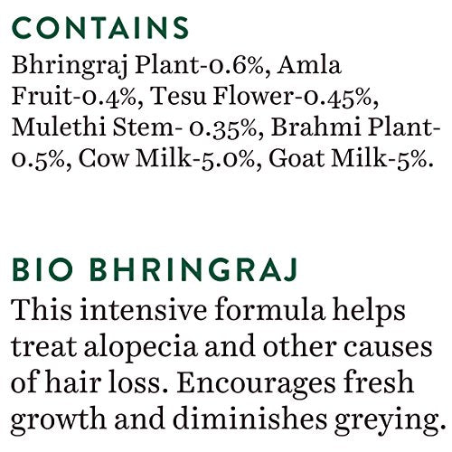 Biotique Bhringraj Therapeutic Hair Oil for Falling Hair | Intensive Hair Regrowth Treatment | Nourishing Hair Follicles| Strong and Shiny Hair| For All Skin Types| 120m