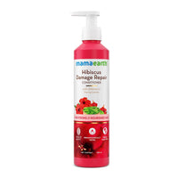 Mamaearth Hibiscus Damage Repair Conditioner With Hibiscus & Curry Leaves For Strong & Nourished Hair- 250 Millilitre | For Dry & Frizzy Hair | To Smoothen, Suitable For All Hair Types