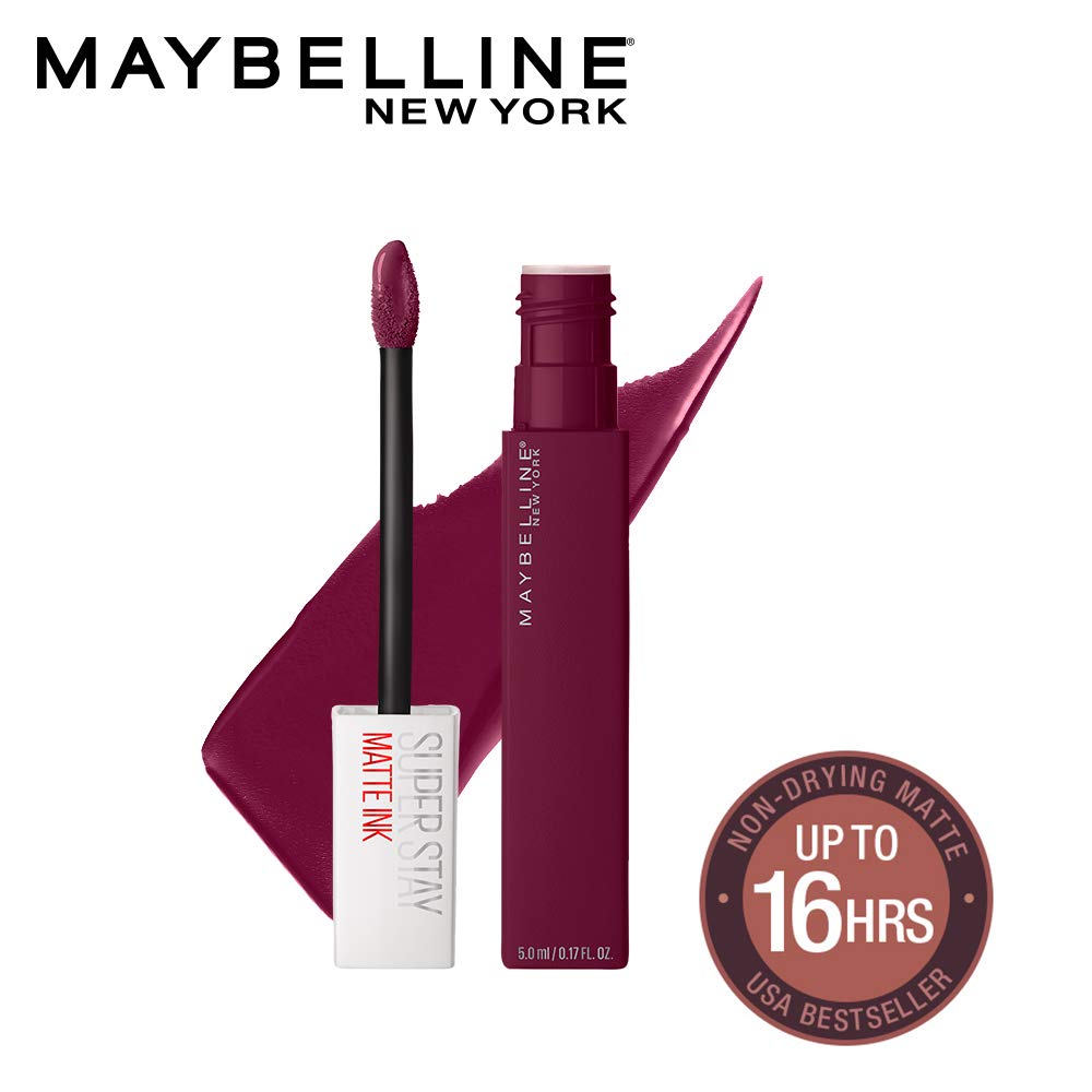 Maybelline New York Super Stay Matte Ink Liquid Lipstick, Transformer, 5g and Maybelline New York Super Stay Matte Ink Liquid Lipstick, Seeker, 5g