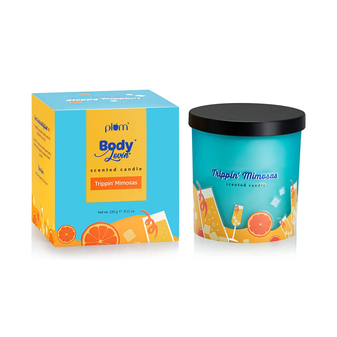 Plum BodyLovin’ Trippin’ Mimosas Scented Candle | Long-Lasting Fragrance | Evenly Melting Wax