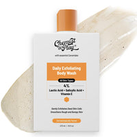 Bare Anatomy Anti Dandruff Shampoo AllHair types 250ml and Chemist At Play 1% Salicylic Acid Exfoliating Body Wash 473ml