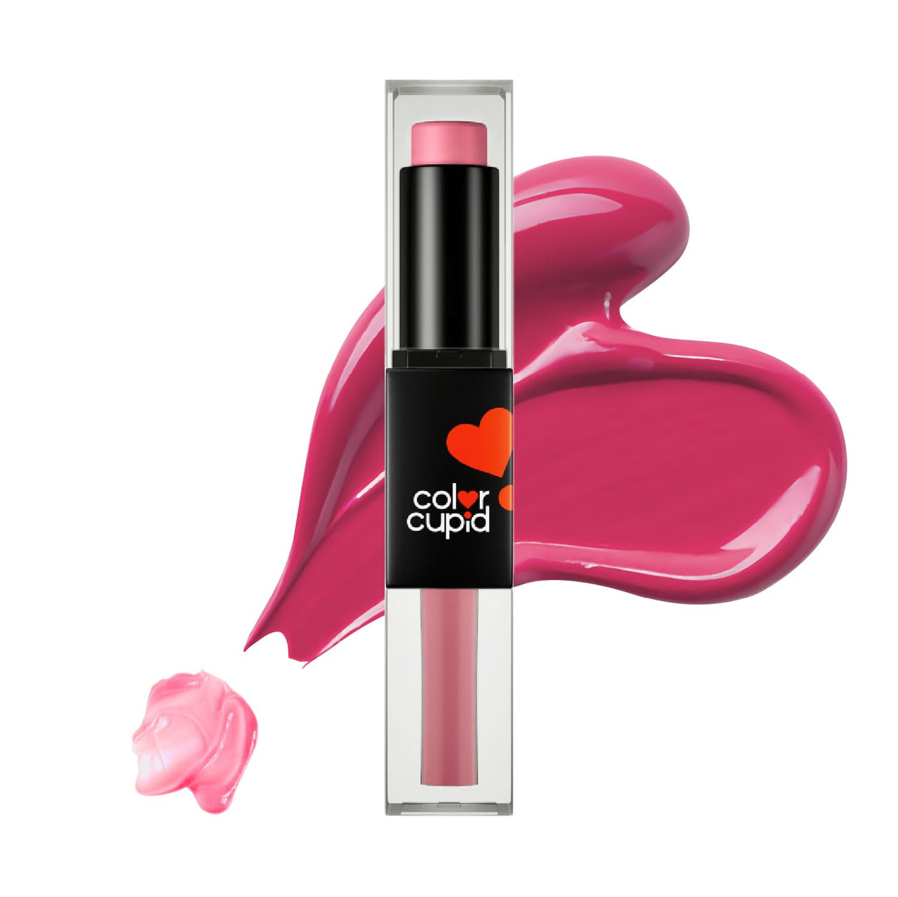 Color Cupid 2 in 1 Tinted Lip Balm + Liquid Lipstick | Intense color pay off & moisturization | Infused with Hyaluronic Acid & Jojoba Oil | Friends with Benefits | Nude & Play