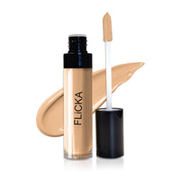 FLiCKA Cover Story Liquid Light Weight Natural Concealer With Full Coverage For Women| Contains SPF, Argan & Avacado Oil| Concealer For Face Makeup, 01.1 Warm Ivory, 8.5ml