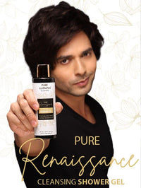PURE AATMAN Cleansing Shower Gel With Charcoal | Moisturizing, Refreshing,Hydrating | and Body Lotion with Aloe vera Shea butter Vitamin E | dry skin