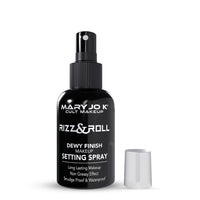 Mary Jo K Fizz & Roll Dewy Finish Makeup Setting Spray, Waterproof, Long Lasting, Non-Greasy, Black