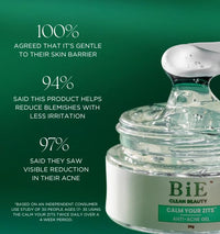 BiE Calm Your Zits Anti-Acne Gel for Spot Correction and Pimple Marks with Tea Tree Oil, Niacinamide & Japanese Root Extract | Reduces Blemishes | Balances Oil | 20g