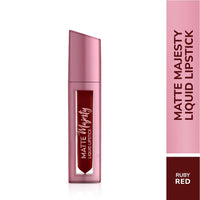 MATTE Majesty Liquid Lipstick Smudged Proof Long Lasting Highly Pigmented Water Proof Matte Liquid Lipstick (Rubby Red)