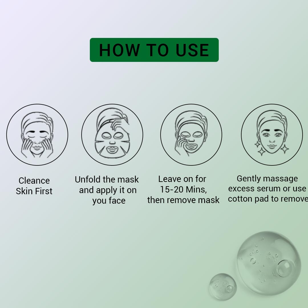 Mancode 1% Salicylic Acid Facial Sheet Mask 25ml Boost Hydration Reduce Breakouts & Active Acne Pore Reducing, Brightening & Enhances Glow Korean Sheet Mask for Men Women | Unisex Sheet Mask Set 25ml