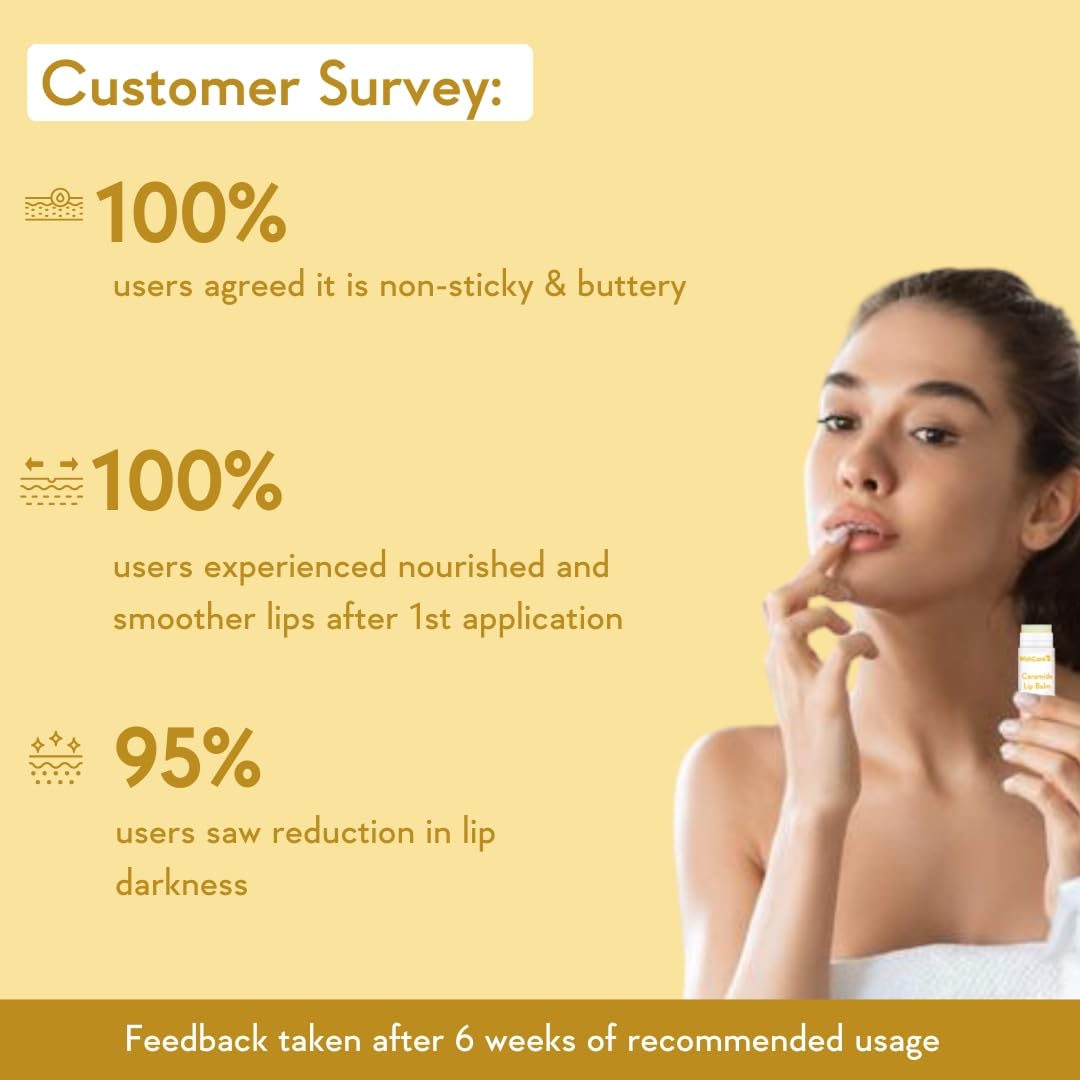 WishCare Tinted & Untinted Ceramide Lip Balm for Dark Lips with SPF 50 & Kojic Acid (5gm + 5gm)