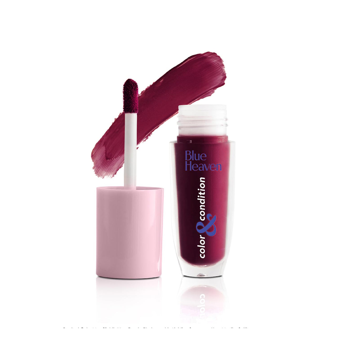 Blue Heaven Color & Condition tinted lip oil for women, lip gloss infused with Cranberry, Raspberry & Hazelnut oil, Hydrating & Softening - Sugar Plum, 4.2ml