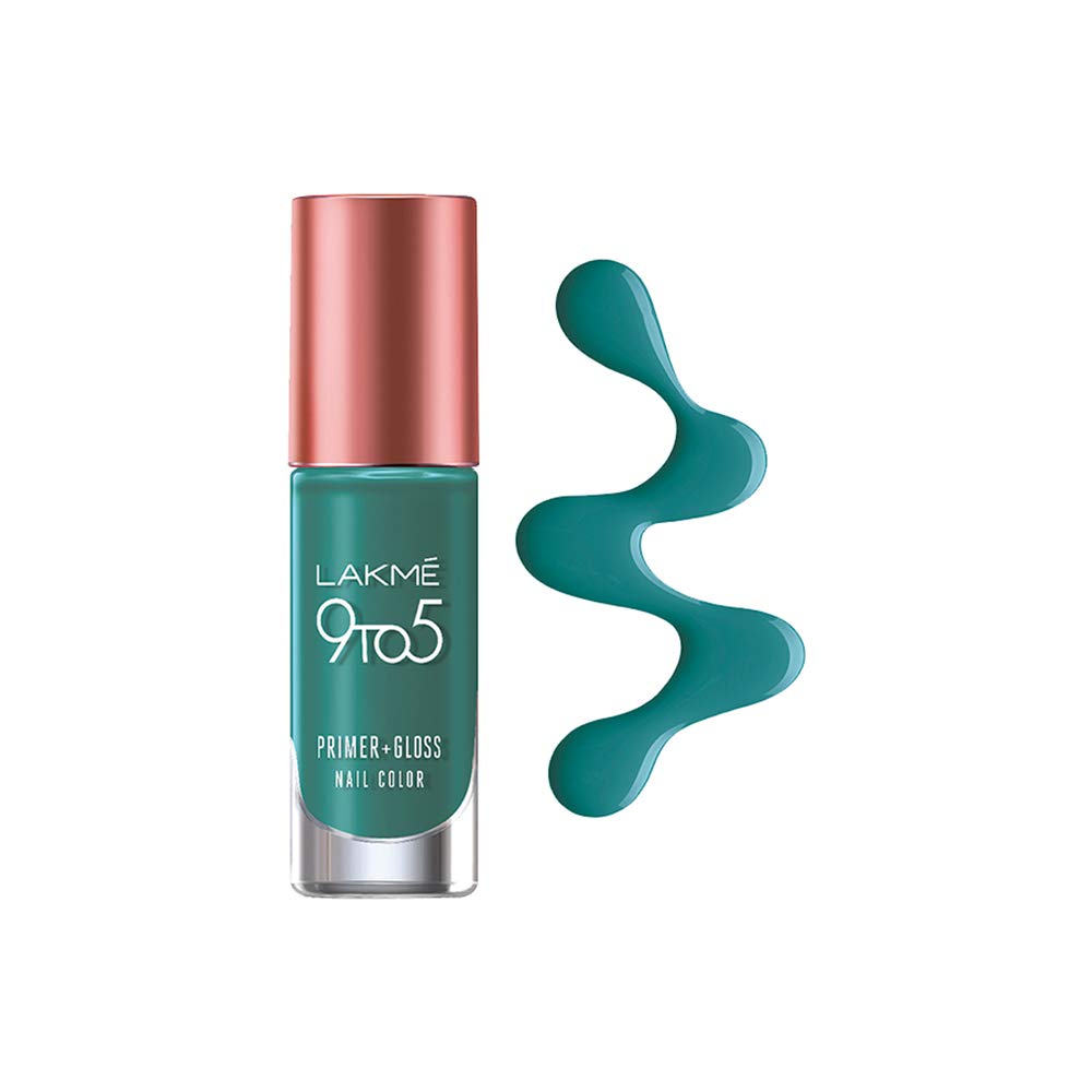 Lakmé 9 To 5 Primer + Glossy Finish Nail Colour & 9 To 5 Primer + Glossy Finish Nail Colour Combo, 6 Ml