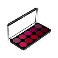Swiss Beauty All About Lip Palette With 10 Pigmented Colors |Creamy Matte Finish Lip Colors Lipstick |Travel Friendly Lip Palette | Multicolor-02, 12gm