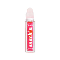 SWISS BEAUTY Craze Snack'N Nourishing Lip Oil | With Vitamin E And Hyaluronic Acid | Gives Glass -Like Shine | Shade- Apple Tart, 4.5Ml, Pink