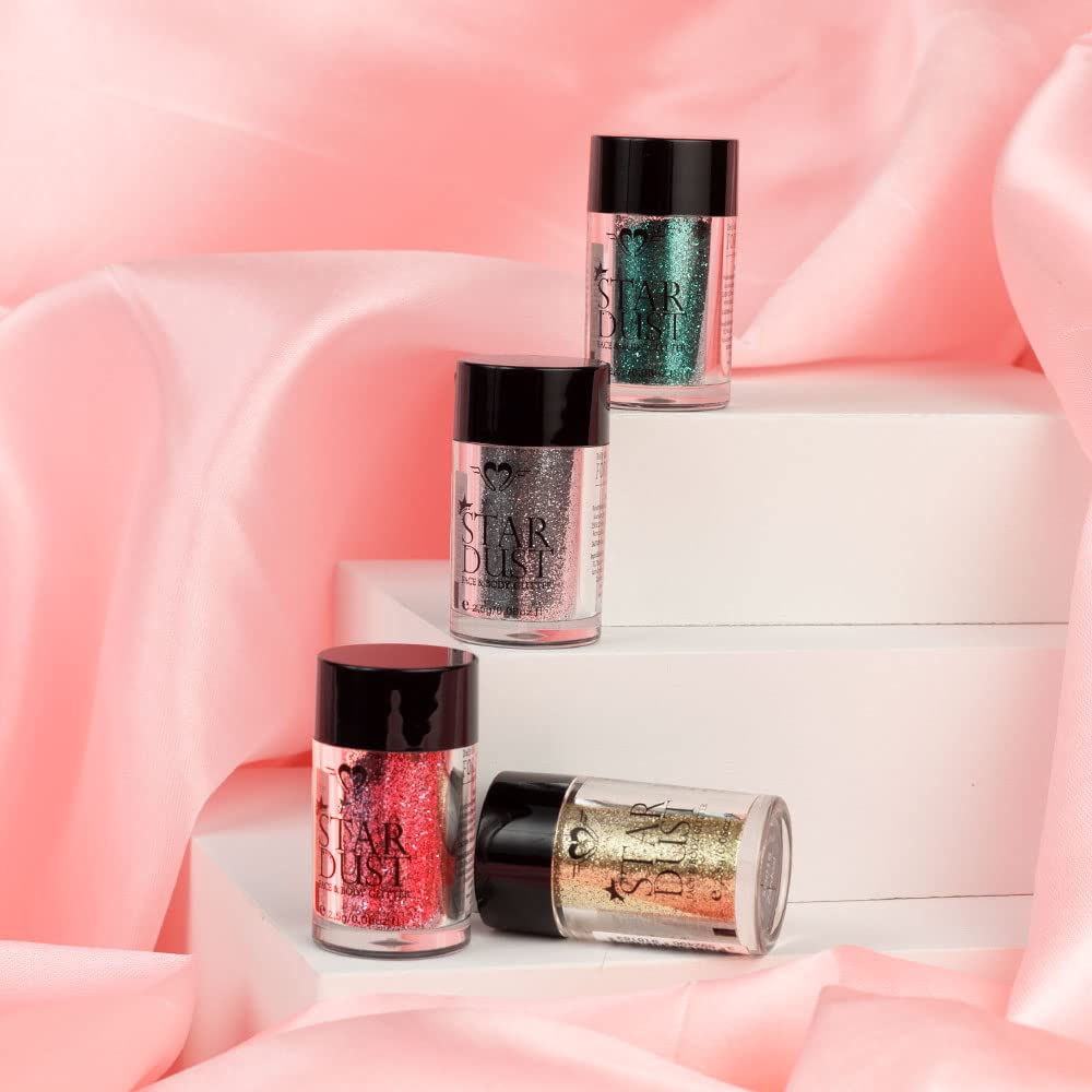 Forever52 Daily Life Star Dust Powder Single Eyeshadow Highly Pigmented Professional Shiny Glitters With Hydrating Easy-To-Blend Formula & Silky Texture (Red) SD016 (Shimmery Finish)