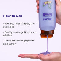 Naturali Anti Hairfall Shampoo | 3x Hair fall Control | With Rosemary, Biotin and Ginseng | No Sulfate No Paraben | Rosemary Shampoo for Hair Growth | 370 ml
